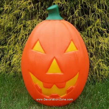 Pumpkin with Yellow Face Features