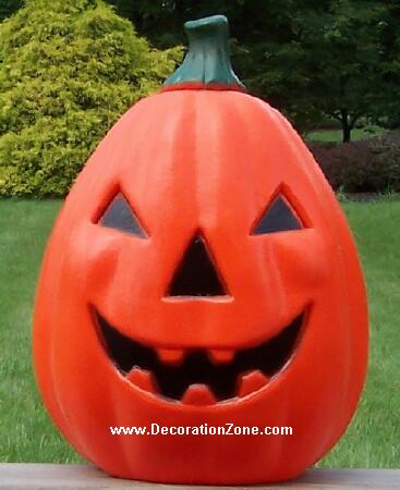 15 inch tall Pumpkin with Green Stem