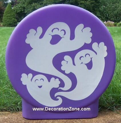 Halloween Disk - Flying Ghosts - Purple