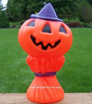 Haystack Pumpkin Lady (Orange with Purple Hat)