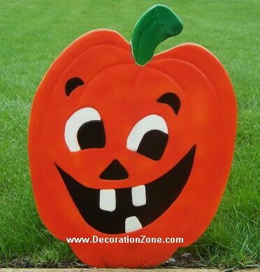 Halloween Pumpkin Lawn Plaque