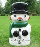 Snowman with Green Scarf