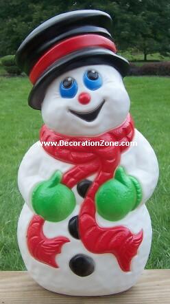 Small Snowman with Red Scarf