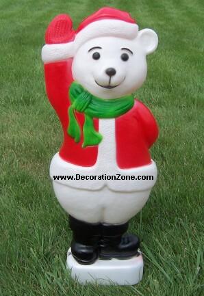 Santa Bear - White