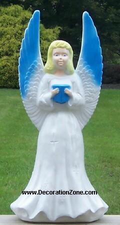 Small Christmas Angel with Blue Wings