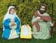 Giant 3 piece Nativity Scene with Kneeling Joseph