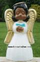 Small Angel with Gold Wings - African American