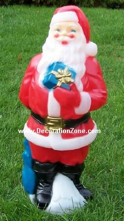 Santa with Blue Gift