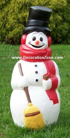 Snowman with Red Scarf