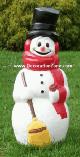 Snowman with Red Scarf