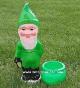 Small Green Leprechaun with Pot