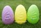 Set of 3 Easter Bunny Face Easter Eggs, 12