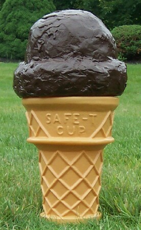 Ice Cream Cone Scoop - Chocolate