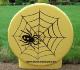 Halloween Disk - Spider on Web - Yellow