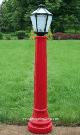 Christmas Lamppost - Red with Black Top