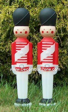 Toy Soldier with Round Black Hat {Set of 2}