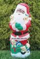 Santa with Four Puppy Dogs {African American}