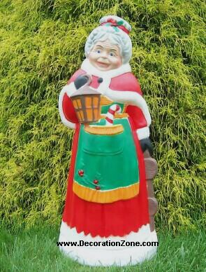 Mrs. Claus with Lantern - Red