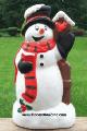 Caroling Snowman with Birdhouse