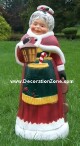 Mrs. Claus with Lantern - Burgundy