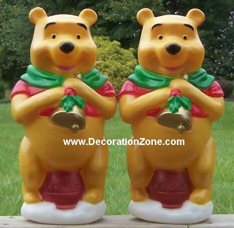 Miniature Winnie The Poohs with Bells Set