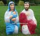 Nativity Scene - 2 pc Set - Joseph and Mary with Baby Jesus in Blanket