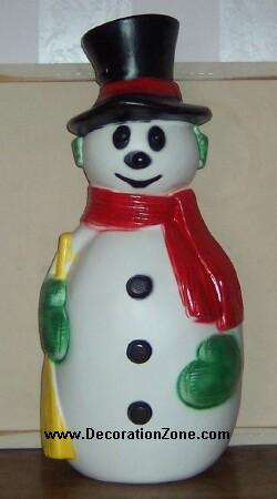 Red Scarf with Black Hat Christmas Snowman