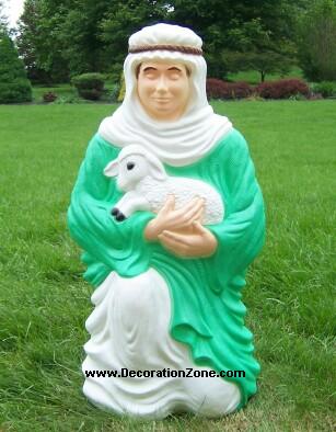 Nativity Shepherd with One Lamb