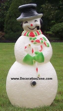 Large Blinking Snowman with Pipe