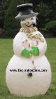 Large Blinking Snowman with Pipe