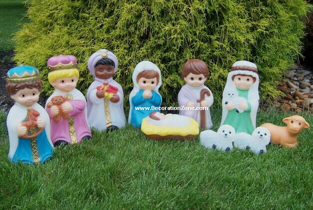 Ten Piece Child Nativity Scene