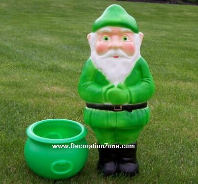 Large Leprechaun with Green Pot