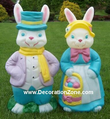 Mr and Mrs Easter Bunny Pair, 35