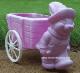 Easter Purple Bunny with Cart